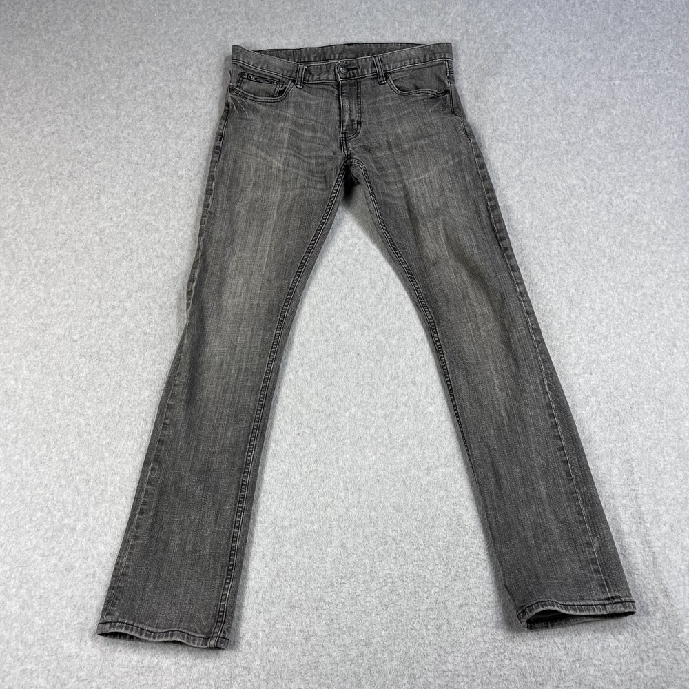 Nike Jeans Mens Size 30 (32x31) Skinny Grey Faded Denim Rare Limited